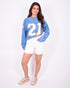 Liva stretch short off white