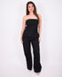 linnen two piece black