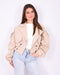 Bomber trenchcoat beige