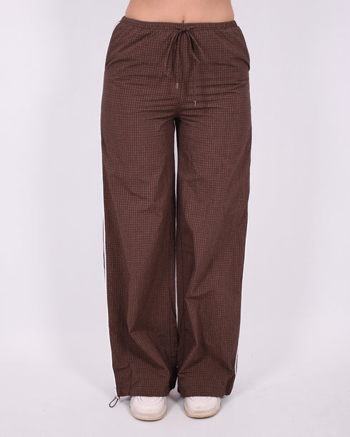 Jenna checkered pants Brown