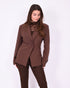 strass snatch blazer brown