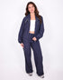 Jenna checkered jacket navy