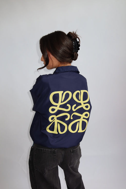 Priority monogram windjacket navy