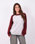 Raglan knit sweater Bordeaux