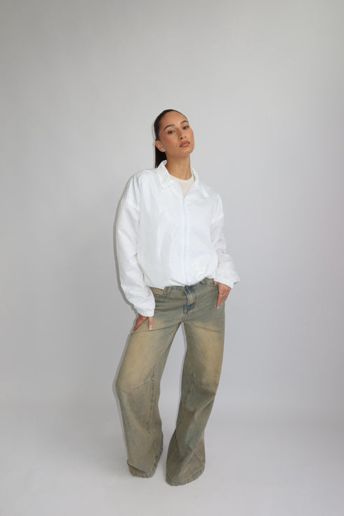 priority work from home windjacket white