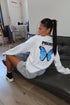 Butterfly long sleeve white/blue