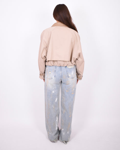 nyra trench jacket creme