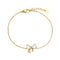 Diamond bow bracelet