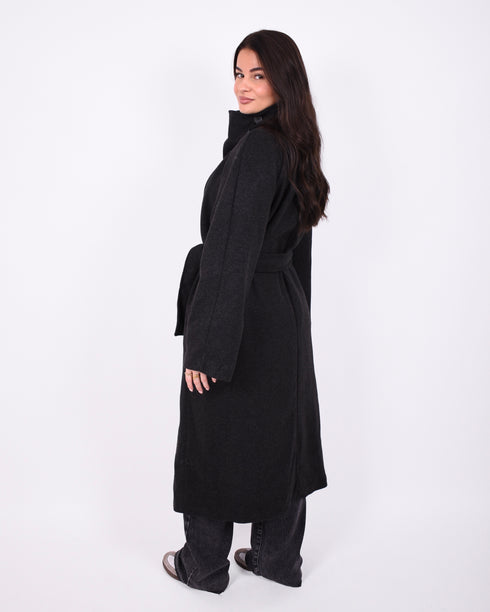 city chic trenchcoat black