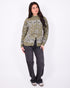 paisley knit vest green