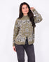 paisley knit vest green