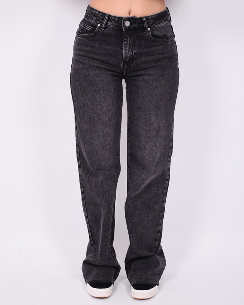 mid waist tall stretch jeans washed black