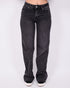 mid waist tall stretch jeans washed black