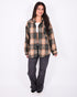 distressed flannel green