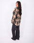 distressed flannel green