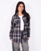 checkered flannel blue
