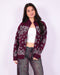 paisley knit vest bordeaux