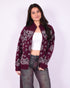 paisley knit vest bordeaux