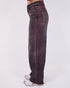 bordeaux vintage washed barrel jeans