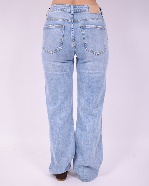 mid waist tall stretch jeans blue