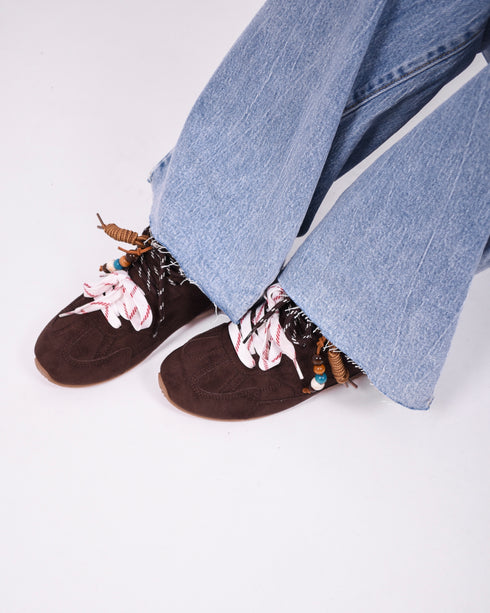 lina sneaker Dark brown