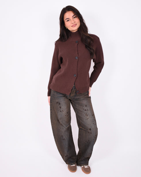 amy knit brown