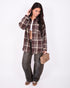 checkered flannel brown