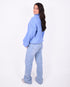 oversized zip knit blue