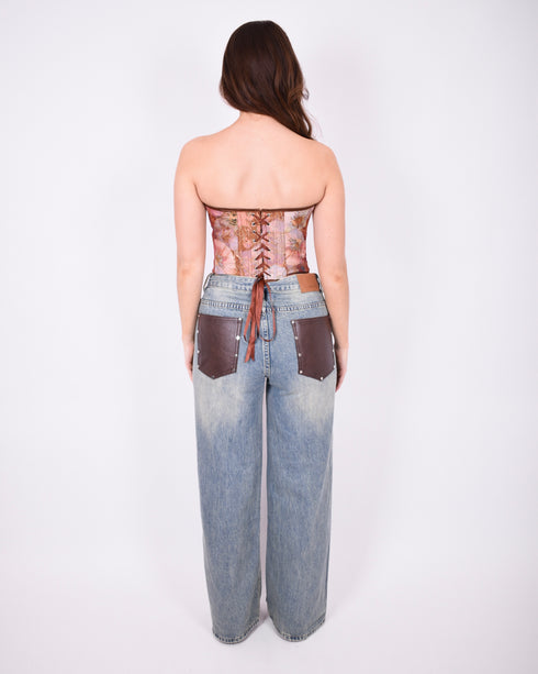Muse corset top brown