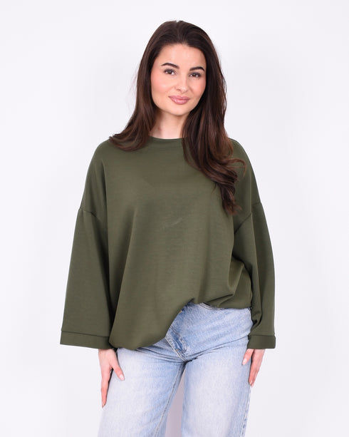 basic oversized t-shirt green