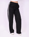 jacky striped pants black