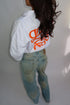 Priority monogram windjacket white/orange