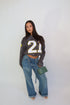 Priority ‘21’ longsleeve grey/yellow