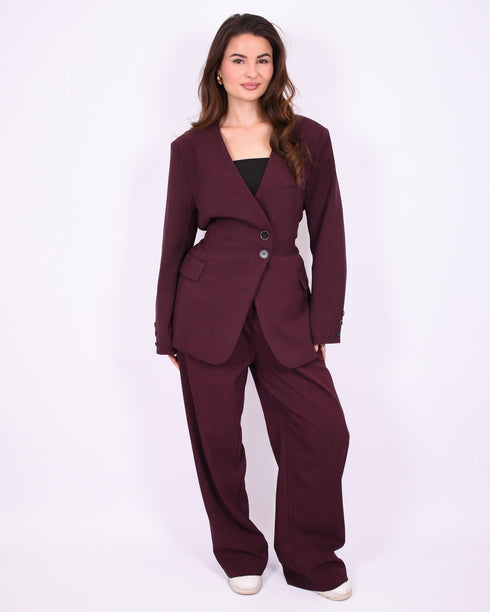 Yasmin blazer Bordeaux