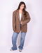 oversized wool blazer camel