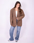 oversized wool blazer camel