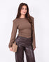 Snatch longsleeve top camel