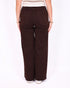 brown wide leg stretch jeans