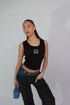 Priority monogram tank top black