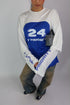 Priority paneled longsleeve blue