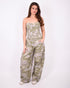 Camo top light washed