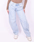 Barrel lined stretch jeans blue