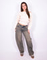 vintage barrel stretch jeans