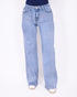 Blue Wide leg stretch jeans
