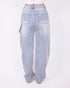 carpenter balloon stretch jeans blue