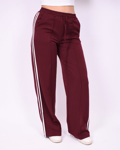 jacky striped pants bordeaux