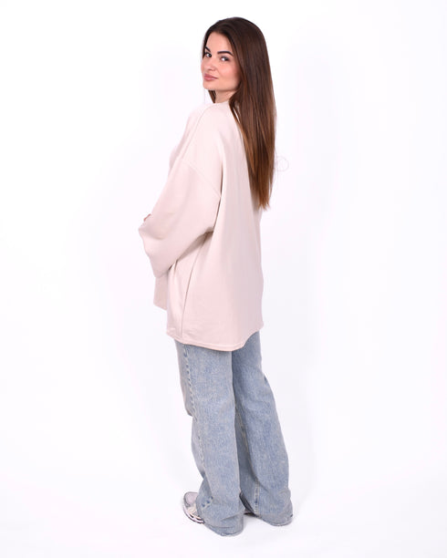 Oversized t-shirt creme