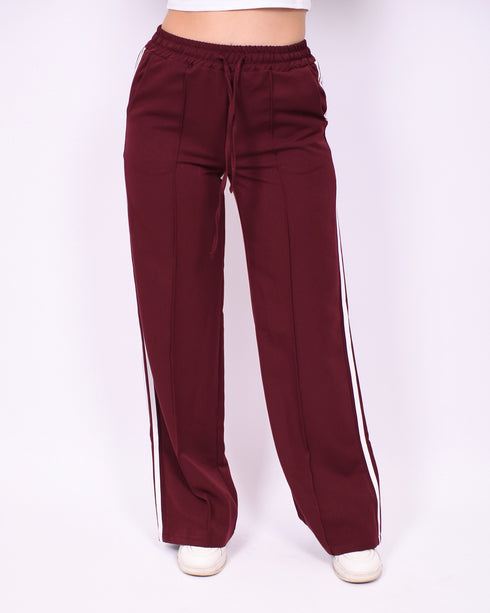 jacky striped pants bordeaux