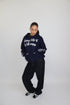 priority getting fly zip hoodie navy