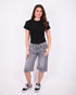 double stretch jort grey